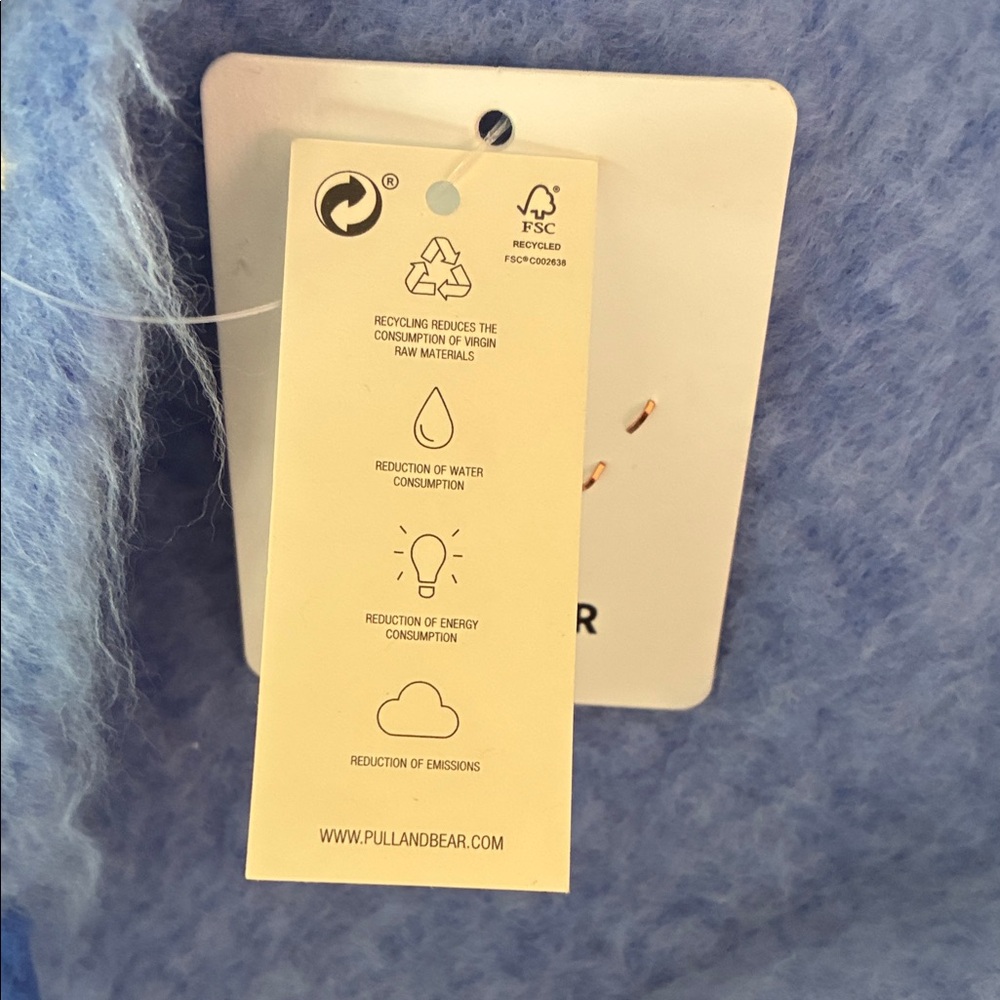 NWT Soft Blue Scarf from Spain - Pull&Bear - Picture 4 of 6